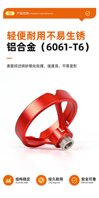 境外专营铝合金单孔木工打孔定位器圆木榫直角边钻头定位器木工用