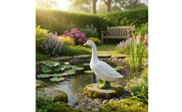 Resin Duck Figurine Weather Resistant Outdoor Decor for Pond, Patio