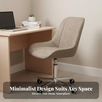 Armless Shell Chair space-efficient Design Computer Seat Space-Saving for Young Adults