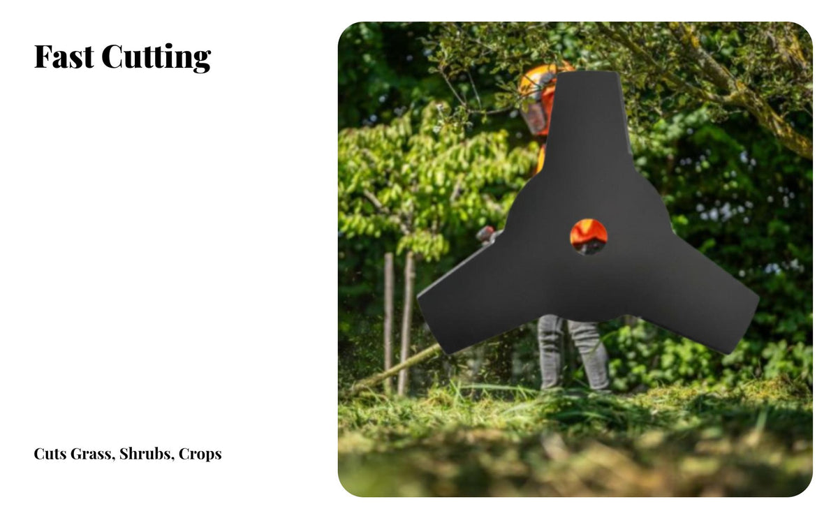 Carbide Tipped Trimmer Cutting Circular Grass Cutter Alloy Lawn Trimmer Disc for Gardeners, Landscapers, Garden, Yard, Farm