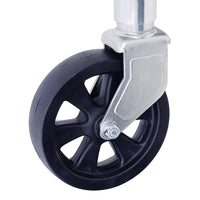 1500 lbs 8 Inch Side Crank Trailer Jack with Swivel Caster Wheel
