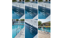 5-Step Pool Ladder Stainless Steel Pool Ladder with Double Handrails Heavy Duty for Homeowners