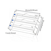 Wall Mounted Plastic Wrap Easy to Cut Acrylic Foil Dispenser for Pantry