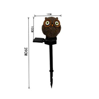 Owl Garden Stake Light Weather Resistant Solar Owl Light Waterproof for Yard