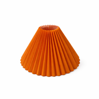Textile Lampshade with 39 Pleated Design for Table Lamps and Ceiling Lights, Removable Shade for Bedside Easy Install Cloth Material
