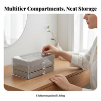 Multi-Tiered Trinket Box Elegant Design Jewelry Container long-lasting for Bedroom