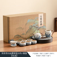 汝窑茶具套装家用轻奢高档泡茶壶茶杯2025新款乔迁生日结婚礼物