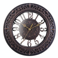 Vintage Round Wall Timepiece Raised Numerals Vintage Wall Timepiece