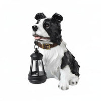 Hanging Lantern Dog Statue Courtyard Outdoor Decoration Weatherproof