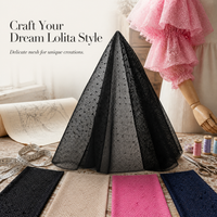 LOLITA Dotted Mesh Fabric for Dresses and Curtains - Japanese Style Jacquard Net Fabric