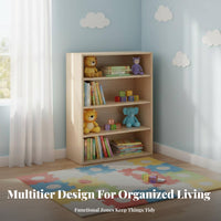 Wood Grain Finish complimentarystanding Cube Organizer Space-Saving Multi-Compartment bookshelf Sturdy Construction Storage Cabinet adaptable Use for Apartment Dwellers, homeowners, Small areas, Study Room, Home Office, Entryway