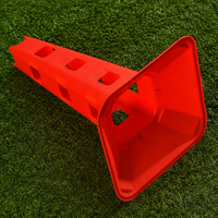 Red Square Football Training Equipment, Thickened PE Cones for Agility Training, Sports Marker Cones for Coaches