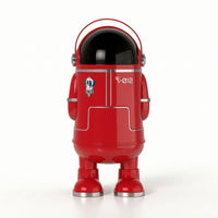 Astronaut Trash Bin Cute Trash Bin with Dome Lid Stylish for Children