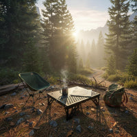 Folding Camp Table Foldable Iron Folding Table Compact Furniture for  , Simplifiers, Hiking, Picnics, Outdoor