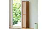 Shoe Organizer with Mesh Door Minimalist Narrow Shoe Organizer Low-Maintenance Furniture for Entryway, Hallway