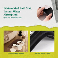 Fast-dry diatomaceous bath mat