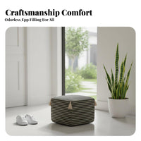 Woven Pouf Multi-Functional Ottoman adaptable Use for Balcony, Bedroom, Adults
