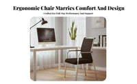 Sled Base Chair Ergonomic Sled Base Armchair Contoured Cushions for Clients