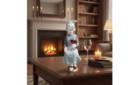 2 Pieces Elderly Couple Statue Romantic Charm Old Couple Figurine Compact Size