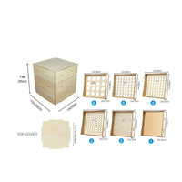 Toy Storage Box Flat Top Cover Wooden Toy Box Natural Wood Finish