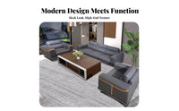Modern Design 3-Piece Reception Set Minimalist and aesthetic Office Couch Luxurious Feel business Furniture Business look for Corporate Buyers, Waiting Room, Lobby
