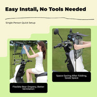 Foldable waterproof scooter shelter