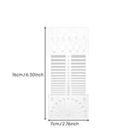 Yarn Thickness Ruler Measurement Knitting Tool Gauge Quick Measure Acrylic Yarn Gauge for Crocheters, Crafters, Hobby Desk
