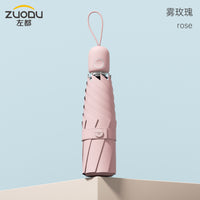 左都太阳伞遮阳防晒防紫外线女晴雨两用自动便携折叠迷你小巧结实