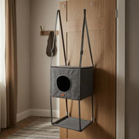 Door Hanging Cat Condo Metal Hooks Door Cat Bed Polyester for Doorway