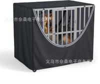 亚马逊爆款狗笼罩全天候室内外防护防风防水耐寒犬用围栏罩黑色