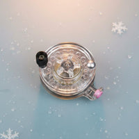 Right-handed transparent ice reel