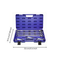 7 Pieces Alignment Wrench Set Molded Case Camber Wrench Set Fitted Insert