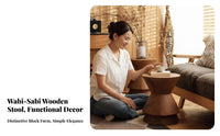 Hourglass End Table Natural Look Hourglass Pedestal Nordic Design for Hotel