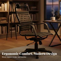 Adjustable Height Elastic Strap Chair Breathable Design rotate Meshspine Chair Rolling Casters Office Furniture Ergonomic Support for Students, Remote Workers, gaming enthusiasts, Workstation, Study Room