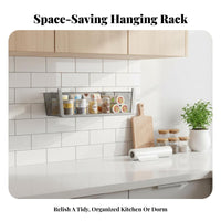 Under-Shelf slide-mount Rack Easy Installation slide-mount Wire Shelf adaptable Use