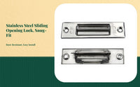 Sliding Pane Lock, Aluminum Alloy Security Latch, Universal Fit for Horizontal/Upright Panes, secureTheft, Quick Installation