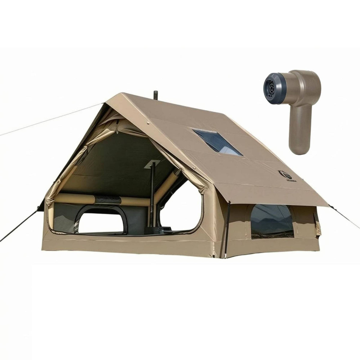 Inflatable Roof Tent Resistant Outdoor Shelter Portable for Multi-Person Use