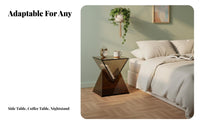 Sculptural Side Table Minimalist Aesthetic Household Furniture Artistic Design Modern Aesthetic for Students, Bedroom