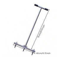 Manual Onion Planter Long Handle Metal Hole Digger Crossbar Grip Garden Gear for Farm