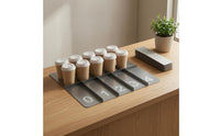 Numbered Drink Carrier Rack Low Profile Stainless Steel Drink Carrier Rectangular