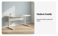 Adjustable child's Study Station Ergonomic Design Writing Table Tiltable Desktop Pull-Retractable Drawer for Children