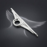 Chrome Rear Trunk Lock Cover Reflective Finish Rear Trunk Lock Cover Circular Opening