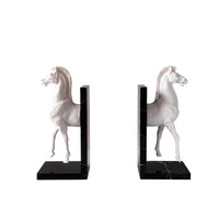 Horse Head Bookend Decorative Horse Head Bookends Heavy Duty Display Highlight for Study Room, Bookshelf, Desk