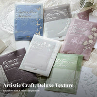20 Pieces Embossed Decorative Paper Writable Vintage Look Journaling Paper DIY Decoration Relief Print Note Cards for Crafters, Students, Card Making