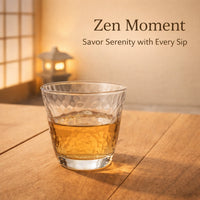 Hammered Glass Tea Cup, Heat-Resistant Japanese Style