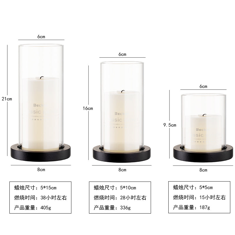 欧式烛台浪漫情人节烛光晚餐生日派对装扮酒店样板间摆件无烟蜡