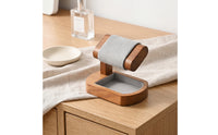 Watch Organizer with Tray Padded Watch Stand with Tray Countertop for Dressing Table, Retail Showcase