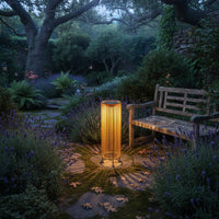 Solar Garden Lantern Weather Resistant Wicker Solar Light for Patio