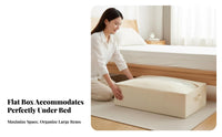 Under-Bed Storage Box Flat shape Foldable Underbed Bag fastenered Closure