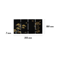 Chinese Folding Screen Foldable Mini Folding Screen Gift Idea for Study Room